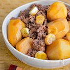 里芋と牛肉の中華風オイスター煮込み