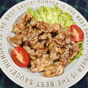 M＊Pの作ってみた!投稿(簡単10分☆豚こまのハンバーグ炒め。)