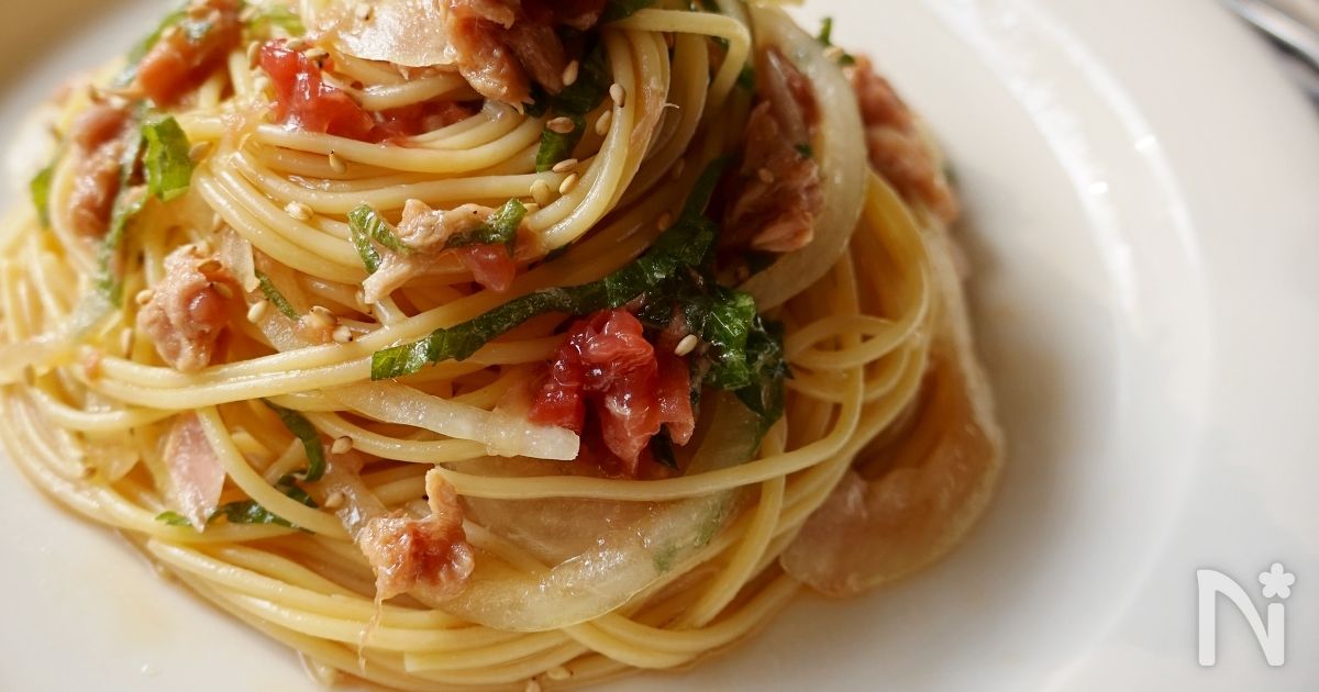 ツナと大葉の梅めんつゆパスタ By 楠みどり レシピサイト Nadia ナディア プロの料理家のおいしいレシピ