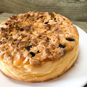 297558の作ってみた!投稿(やさしい米粉のブルーベリークランブルチーズケーキ)