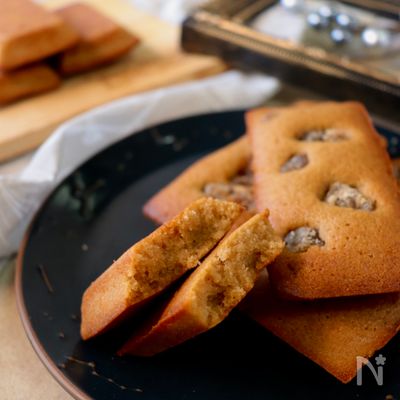 コーヒー＆マロンのしっとりフィナンシェ【卵白消費】