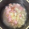 菊芋と菜の花の炊き込みご飯の工程5