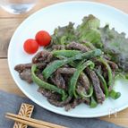 牛肉とピーマンの黒こしょう炒め