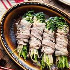 《塩昆布と柚子胡椒で激うま》豆苗とえのきの豚バラ巻