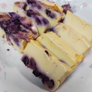 もんぶらん°・*:.。.☆の作ってみた!投稿(＜焼くまで5分＞米粉のベイクドチーズケーキ)