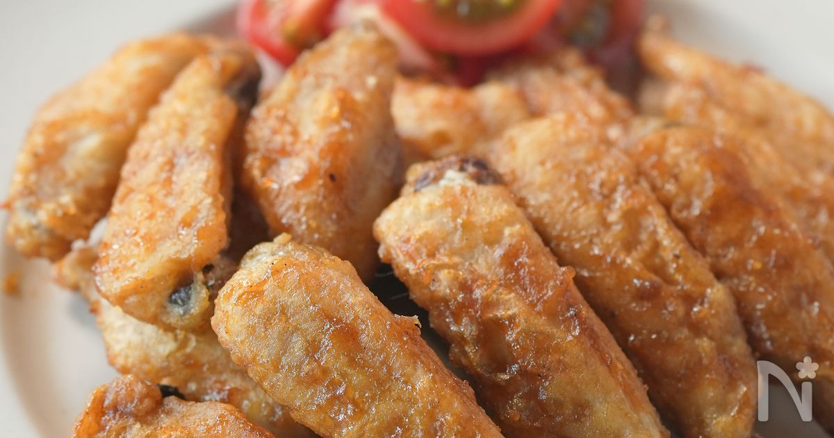 【手羽中のカレーオイスター焼き】男子爆食レシピ♪