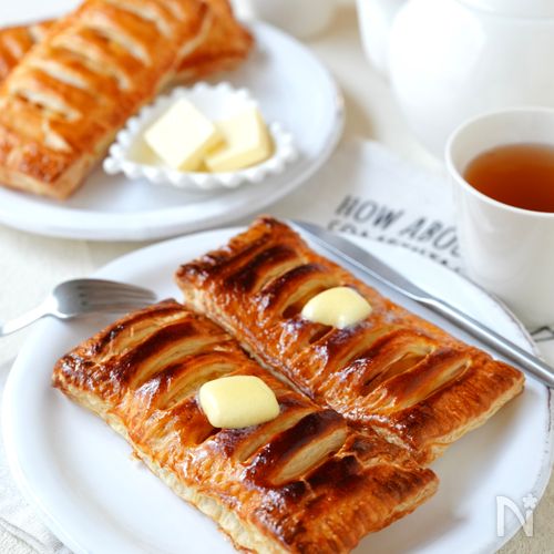 熱々!【バターアップルパイ】