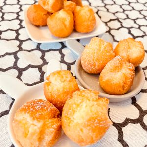 ちひろの作ってみた!投稿(フライパンで♡子どもと簡単にサーターアンダギー)