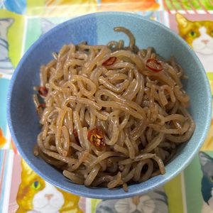みなみの作ってみた!投稿(糸こんにゃくのピリ辛炒め（すき焼き味）)