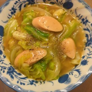 たりおの作ってみた!投稿(レンジで5分！和風カレースープ)