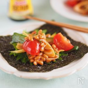 1分で完成！ピリ辛ヘルシー『納豆の韓国風サラダ』 | レシピサイトNadia