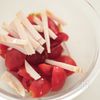 包丁なし爆速◎ごま油香るぶっかけトマトそうめんの工程1