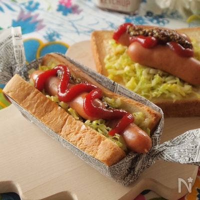 食パンホットドッグ