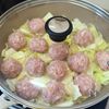 ほったらかしで簡単！【もやし蒸し団子】の工程3