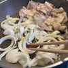 キャベツと玉ねぎの豚生姜焼きパスタの工程3