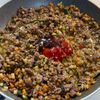 夏野菜たっぷり【しっとりカレーそぼろ】の工程3