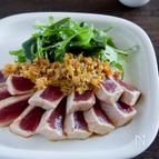 暑い日のおかずに!まぐろのたたき薬味ソース