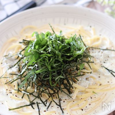 シンプルで簡単美味しい♡しらすの豆乳クリームパスタ