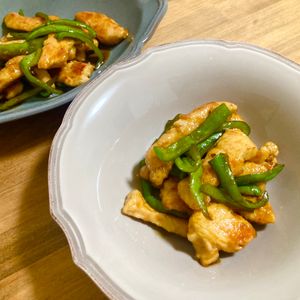 ゆかりの作ってみた!投稿(味濃い系◎【鶏むねピーマンのチンジャオロース風】ご飯が進む♪)