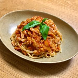 Nao★彡の作ってみた!投稿(完熟トマトと塩豚のパスタ)