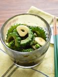 夏のスタミナ保存食♪ゴーヤのニンニク醤油漬け