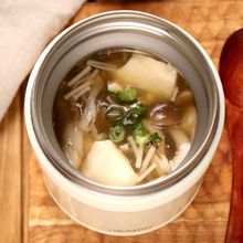身体ポカポカ!きのこと豆腐の和風とろみスープ【スープジャー】