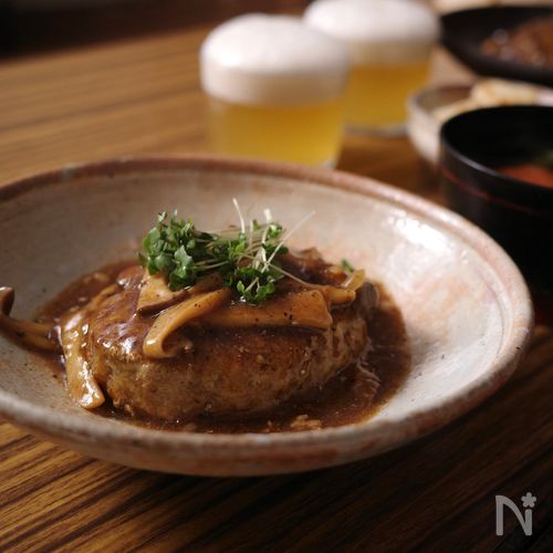 絶品♡フワッフワ【塩麹のごぼうハンバーグ】