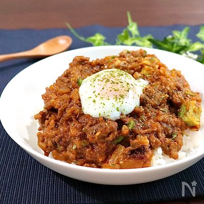 めっちゃ簡単♪レンジで作るアボカドキーマカレー