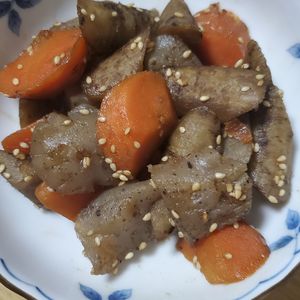 週一だけは頑張ります💦の作ってみた!投稿(ヘルシー和食のお惣菜😘ぷりぷりゴロっと♪きんぴらごぼう🤭)