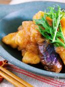 味がしみしみ〜♪『むね肉となすのサッパリ♡おろしポン酢煮』