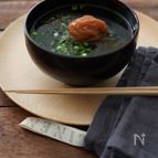 梅干しの即席お吸い物。