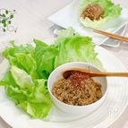 【5分で完成‼︎】超簡単♡韓国風 甘辛そぼろのレタス包み