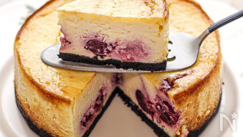 アメチェでさっぱり！ベイクドチーズケーキ！ | レシピサイトNadia