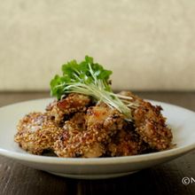 鶏の甘辛ごま焼き