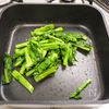 高菜とちりめんじゃこの醤油炒めの下準備