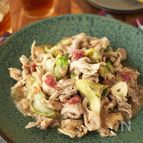 【レンチンおかず】豚肉とレタスのさっぱり梅だれ蒸し