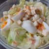 【半熟卵のレタスカニカマサラダ】節約/あとひと品の工程2