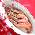 有頭海老のゴルゴンゾーラ焼き
