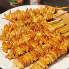 何本でも食べたい♡【鶏皮たれ串焼き】