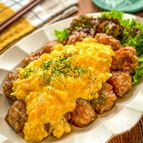 目玉焼きで作る☆【豚こま団子のタルタル南蛮】