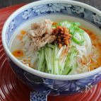 とろっと濃厚！ピリ辛豆乳サラダそうめん