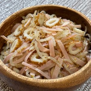楽ラク手抜キッチン🐶🐾の作ってみた!投稿(【もやしとハムのごま中華和え】簡単さっぱり中華風副菜♪)