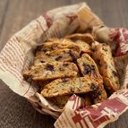 チョコとオレンジの米粉ビスコッティ【油・小麦粉・砂糖なし】