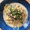 tomの作ってみた!投稿(茹でてから30秒で完成♡ツナと塩昆布の豆乳クリームパスタ)
