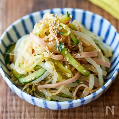 【簡単うまい!もやしの中華サラダ】節約にももってこい♪