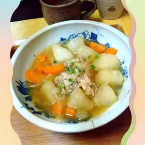 チョロリスの作ってみた!投稿(【肉じゃがならぬ肉大根】しみしみ大根がじゅわ〜っと絶品!!)