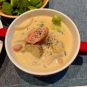 しんじゅの作ってみた!投稿(『豆乳味噌スープ』たっぷり野菜でほっこり♡)