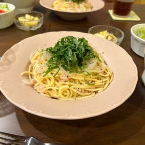 さおたンの作ってみた!投稿(ランチ格上げ!大葉とツナの和風パスタ)