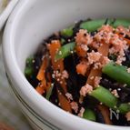 ひじきの煮物リメイク!『ひじきとインゲンの真砂和え』