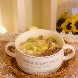 タツノオトシゴの作ってみた!投稿(【豚バラ白菜のお豆腐ごま味噌スープ】コク旨♡満足スープ!)